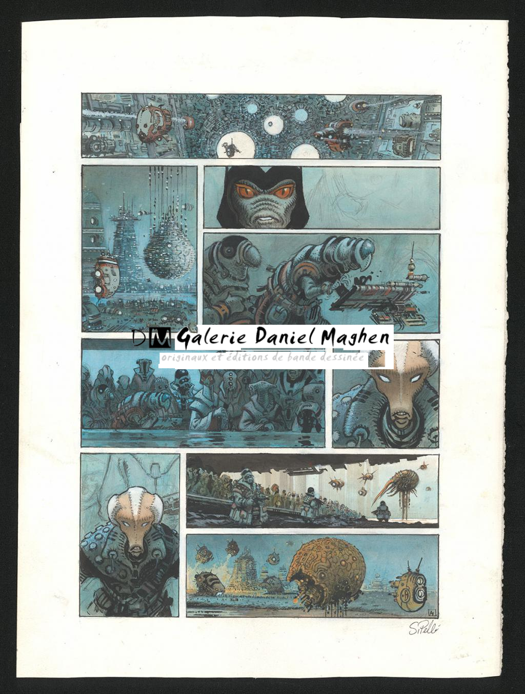 Planche originale n°4 - Serge Pellé - Acrylique, encres et crayon sur papier - 5283