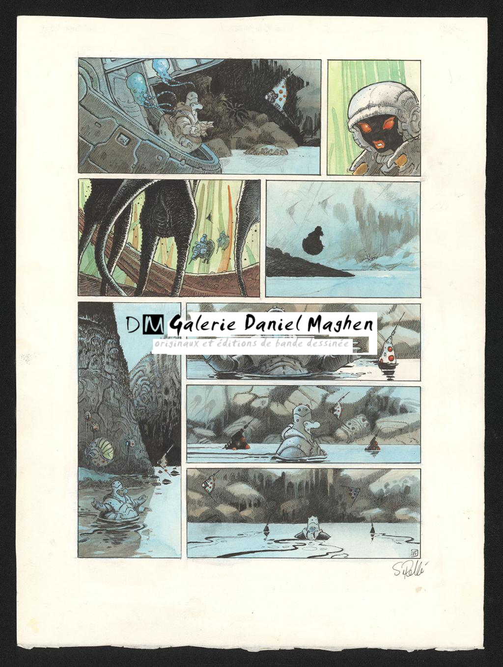 Planche originale n°15 - Serge Pellé - Acrylique, encres et crayon sur papier - 5290