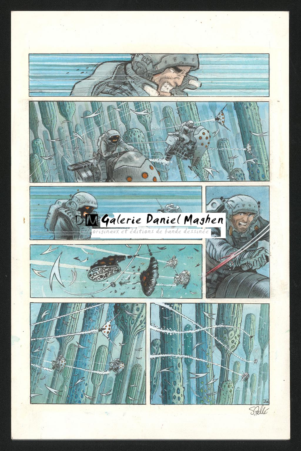 Planche originale n°20 - Serge Pellé - Acrylique, encres et crayon sur papier - 5291