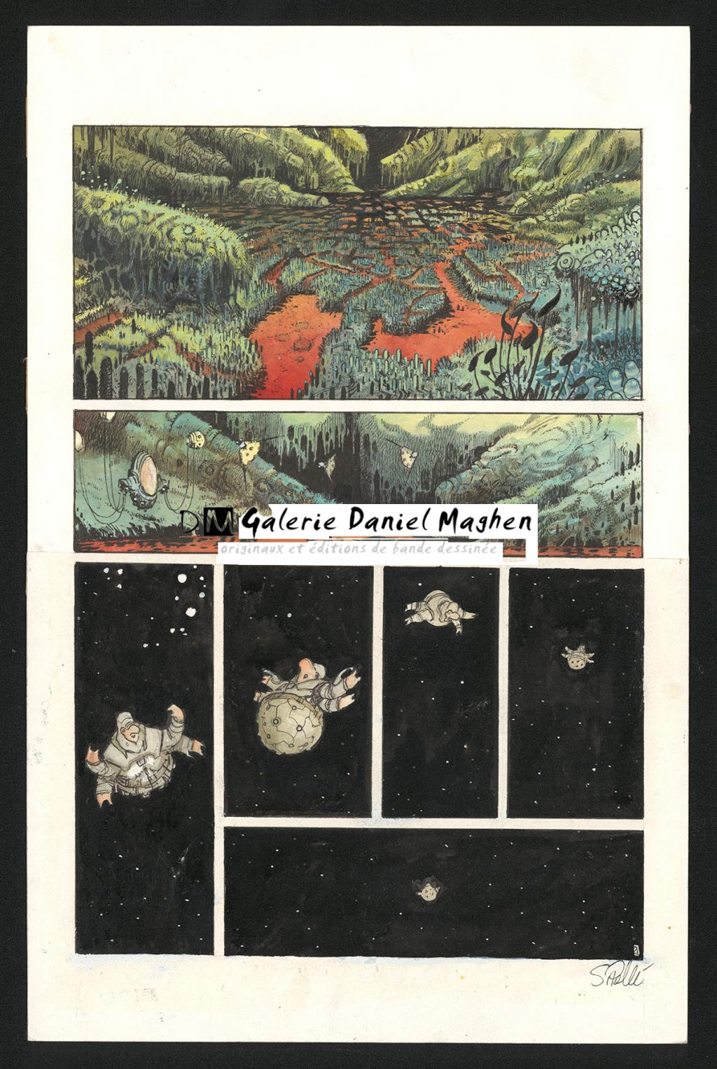 Planche originale n°21 - Serge Pellé - Acrylique, encres et crayon sur papier - 5292