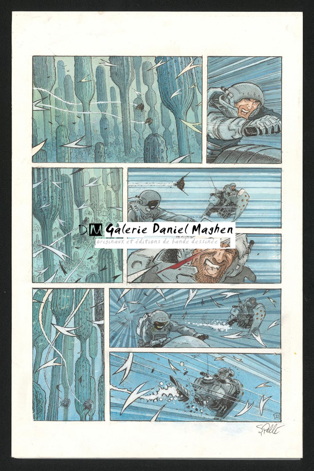 Planche originale n°22 - Serge Pellé - Acrylique, encres et crayon sur papier - 5840
