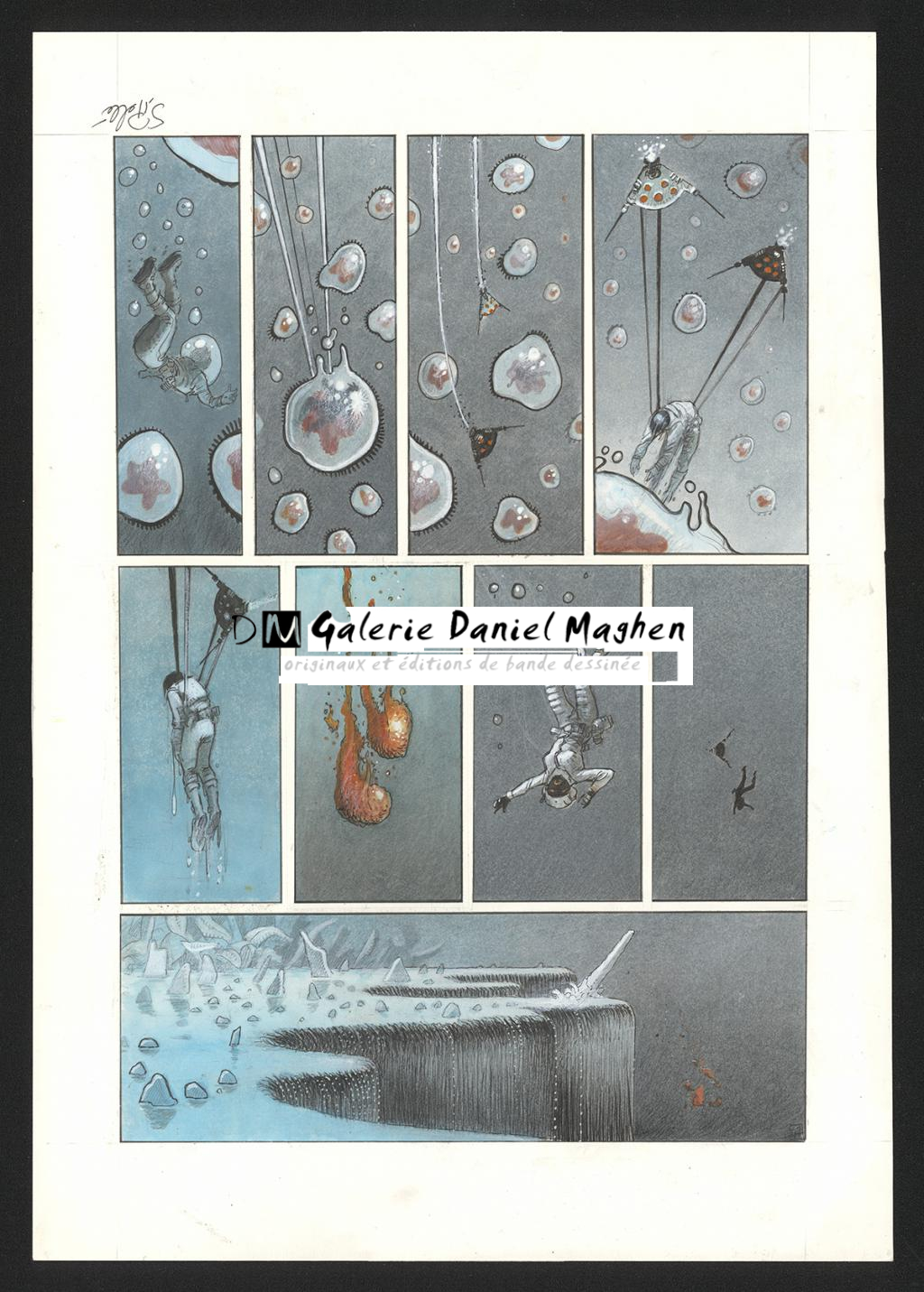 Planche originale n°47 - Serge Pellé - Acrylique, encres et crayon sur papier - 5307