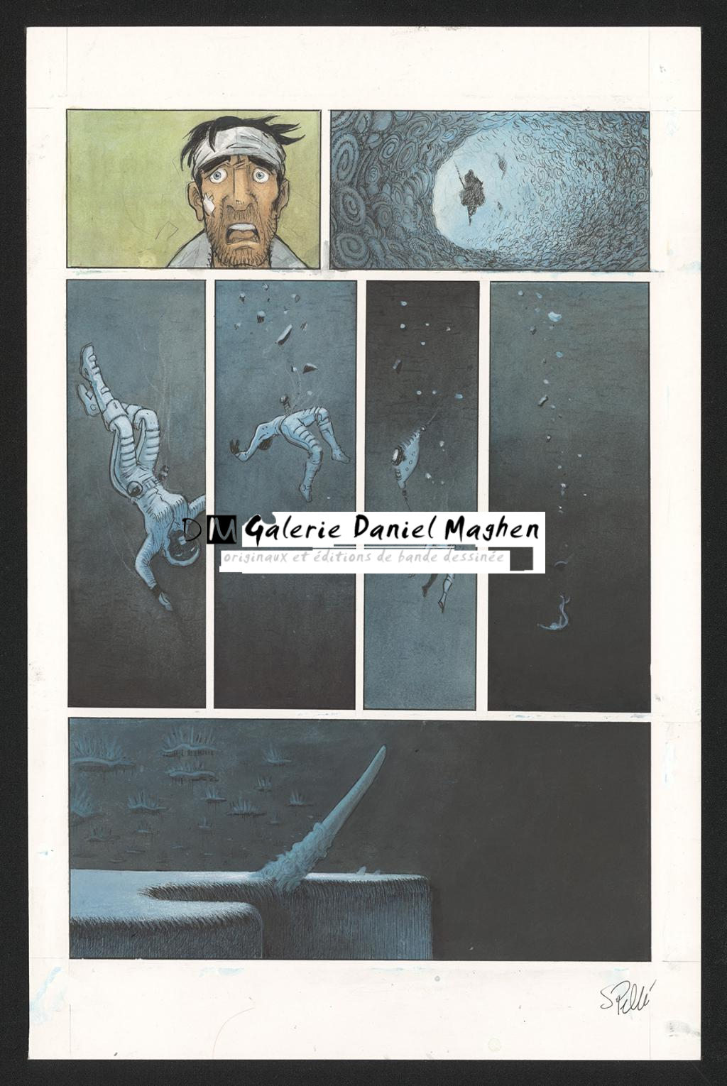 Planche originale n°51 - Serge Pellé - Acrylique, encres et crayon sur papier - 5311