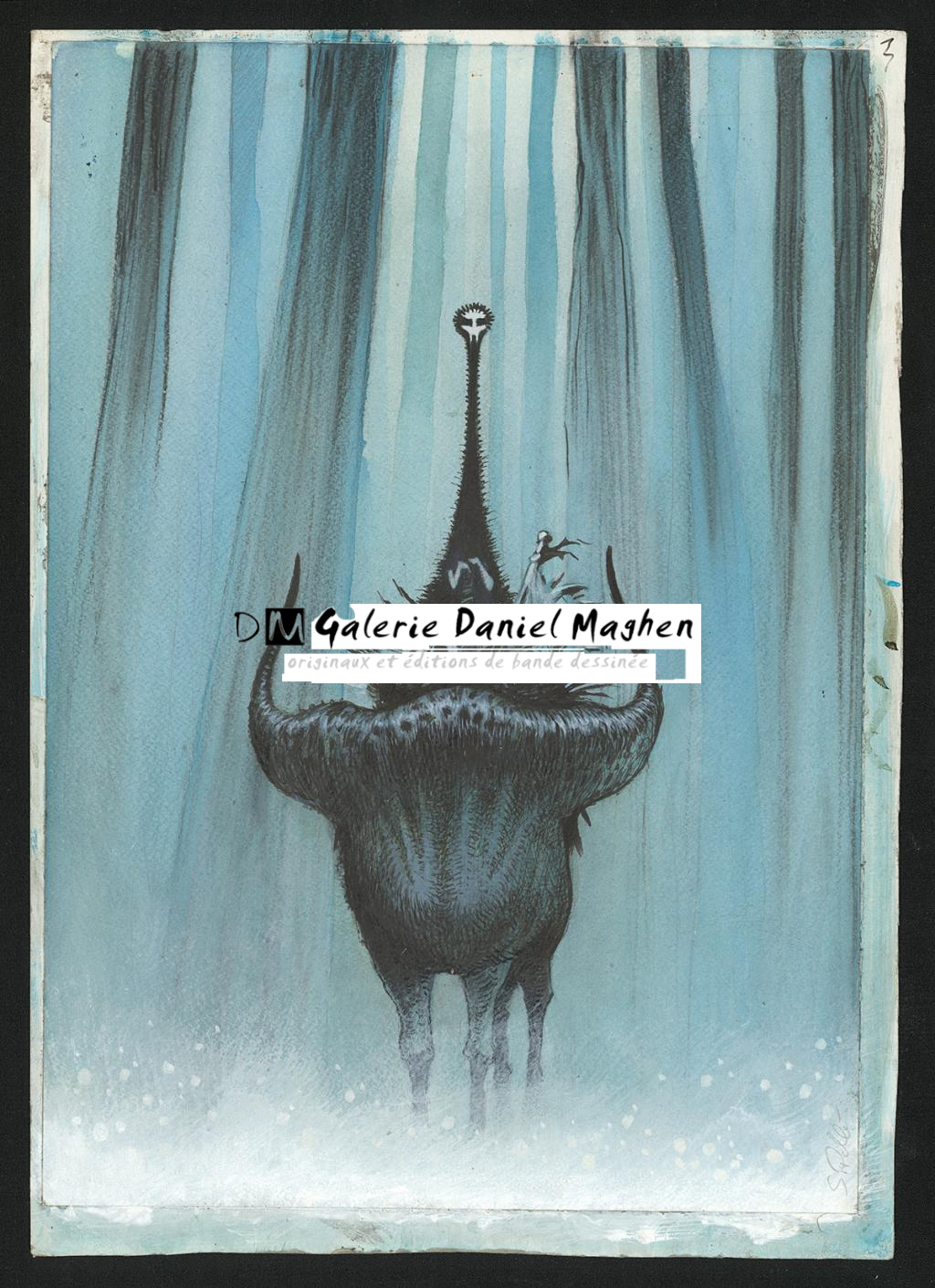 Illustration originale, recherche - Serge Pellé - Acrylique, encres et crayon sur papier - 5313