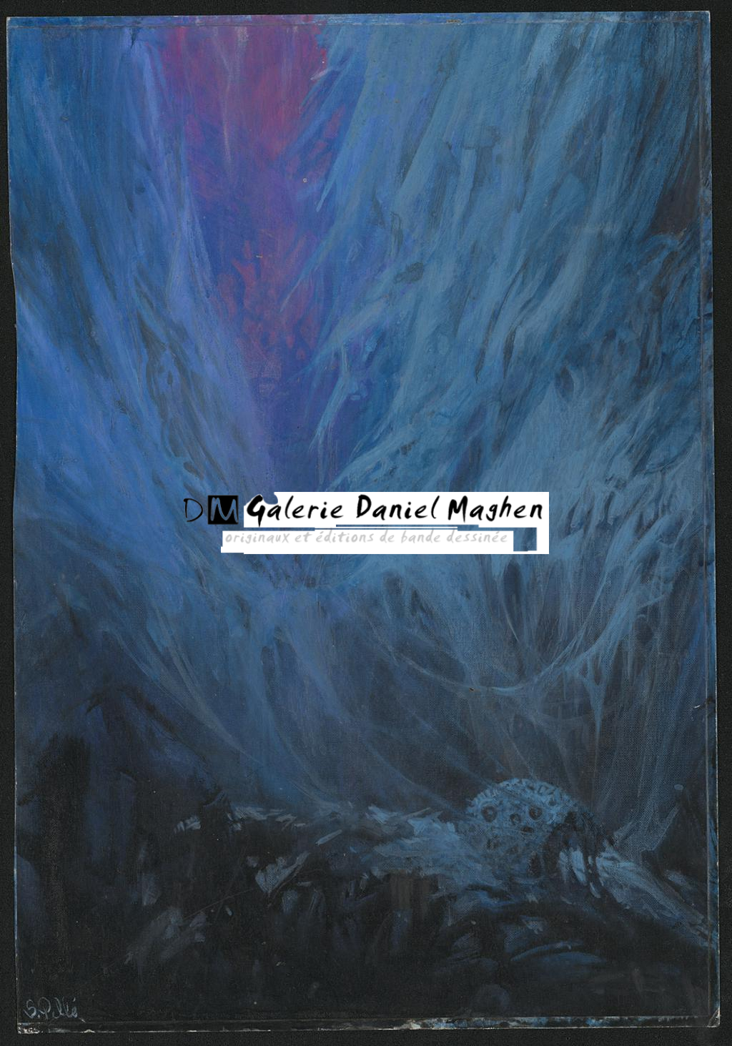 Illustration originale - Serge Pellé - Acrylique, encres et crayon sur papier - 5314