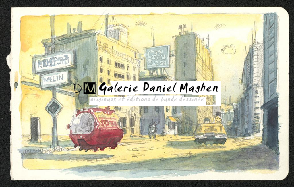 Illustration originale - Serge Pellé - Aquarelle et mine de plomb sur papier - 5832