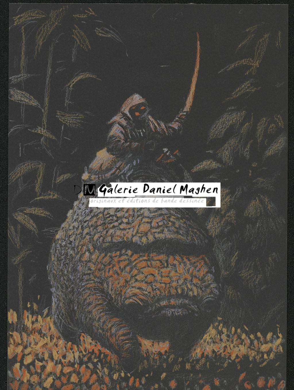 Illustration originale - Serge Pellé - Crayon de couleur sur papier - 5237