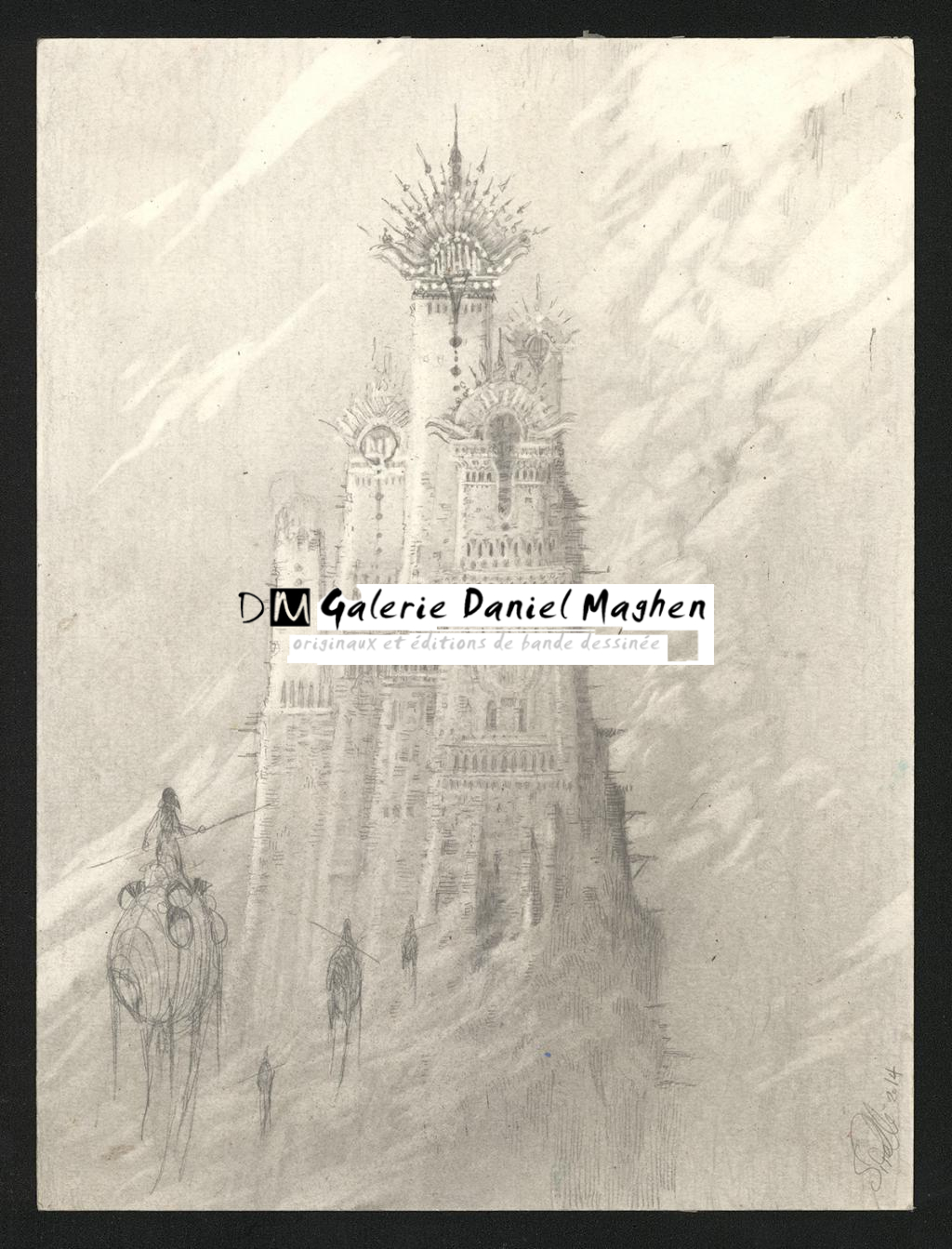 Crayonné original de recherche de couverture - Serge Pellé - Mine de plomb sur papier - 5382