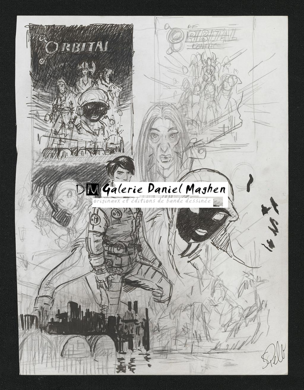 Crayonné original de recherche de couverture - Serge Pellé - Mine de plomb sur papier - 5864