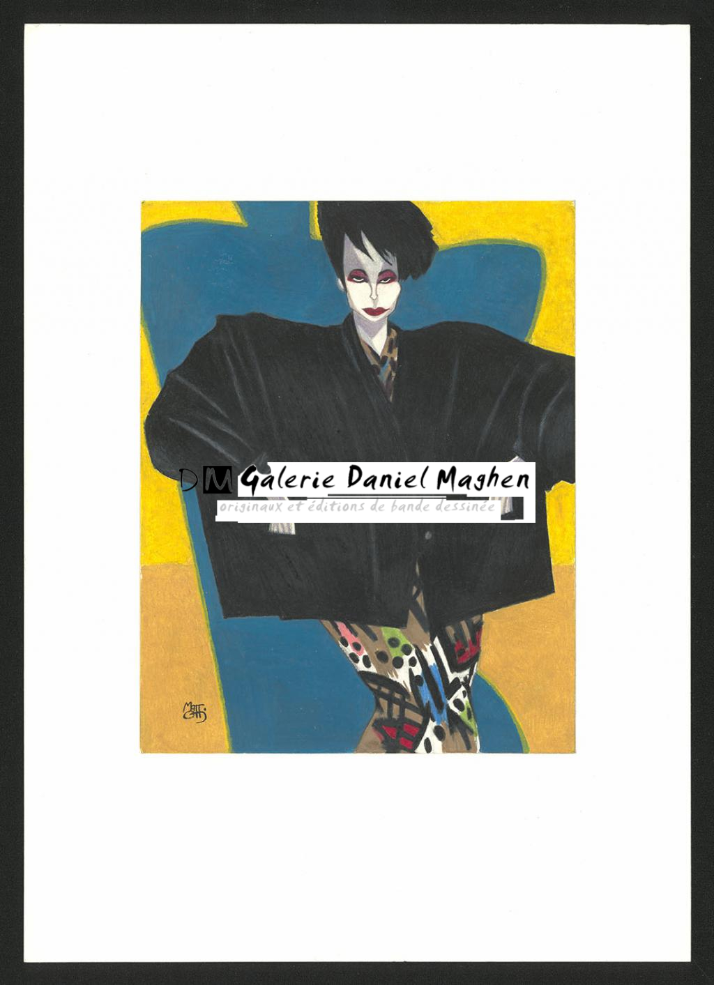 Illustration originale - Lorenzo Mattotti - Pastel sur papier - 6263