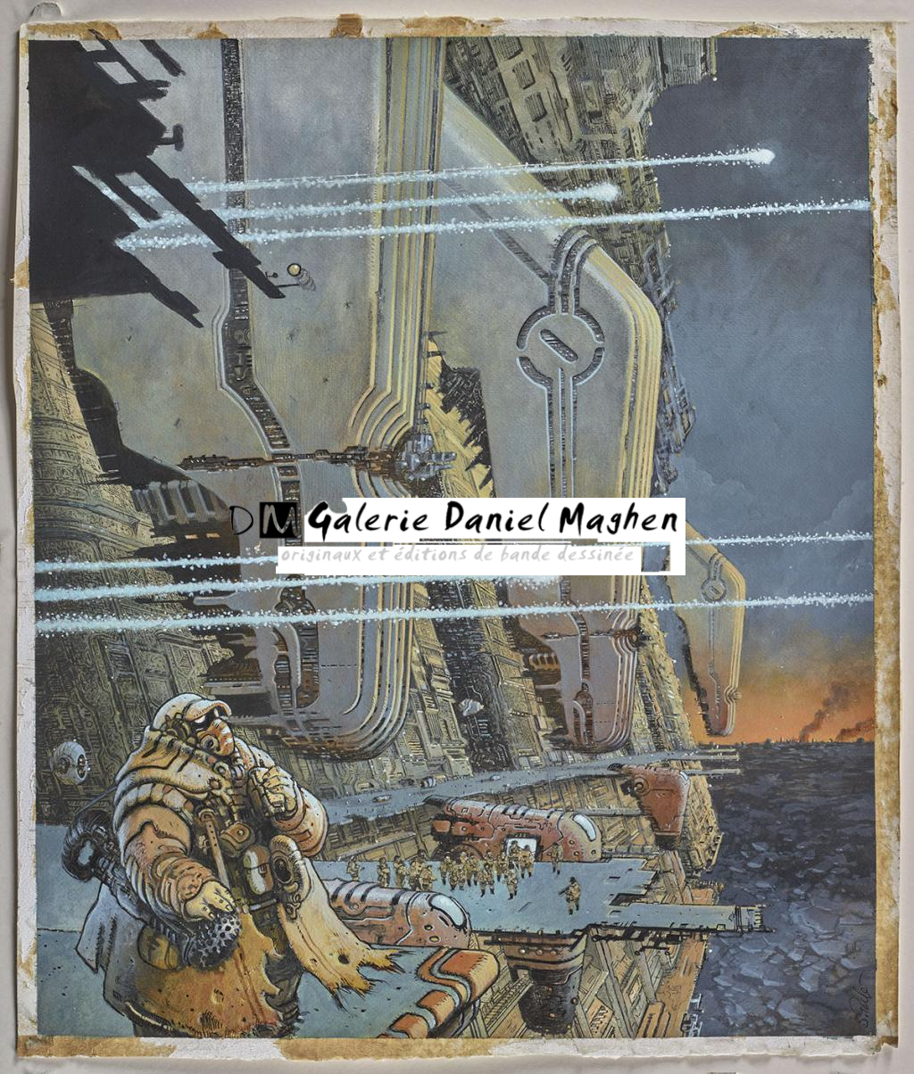 Illustration originale inédite - Serge Pellé - Acrylique, encres et crayon sur papier - 5824