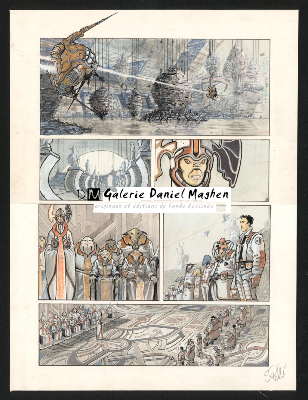 Planche originale n°13 - Serge Pellé - Acrylique, encres et crayon sur papier - 5204