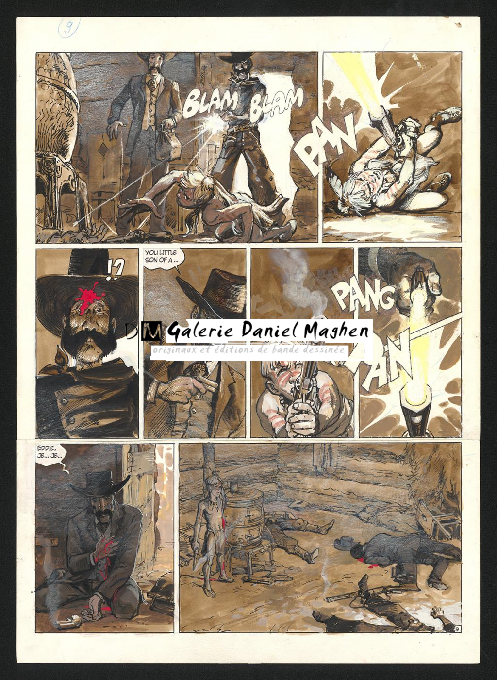 Planche originale n°9 - Grzegorz Rosinski - Technique mixte - 6033