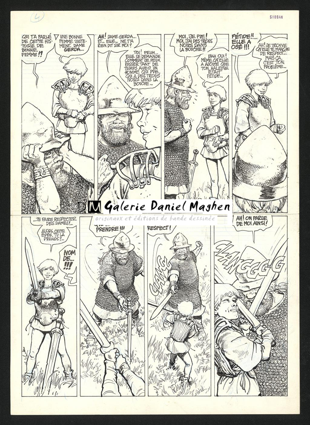 Planche originale n°4 - Grzegorz Rosinski - Encre de Chine sur papier - 6046