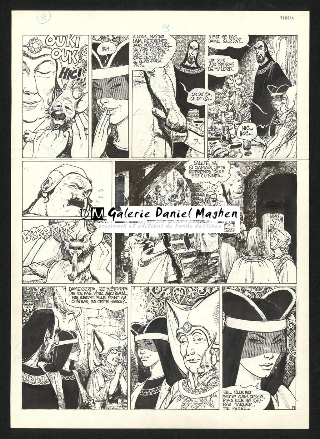 Planche originale n°9 - Grzegorz Rosinski - Encre de Chine et trame sur papier - 6037