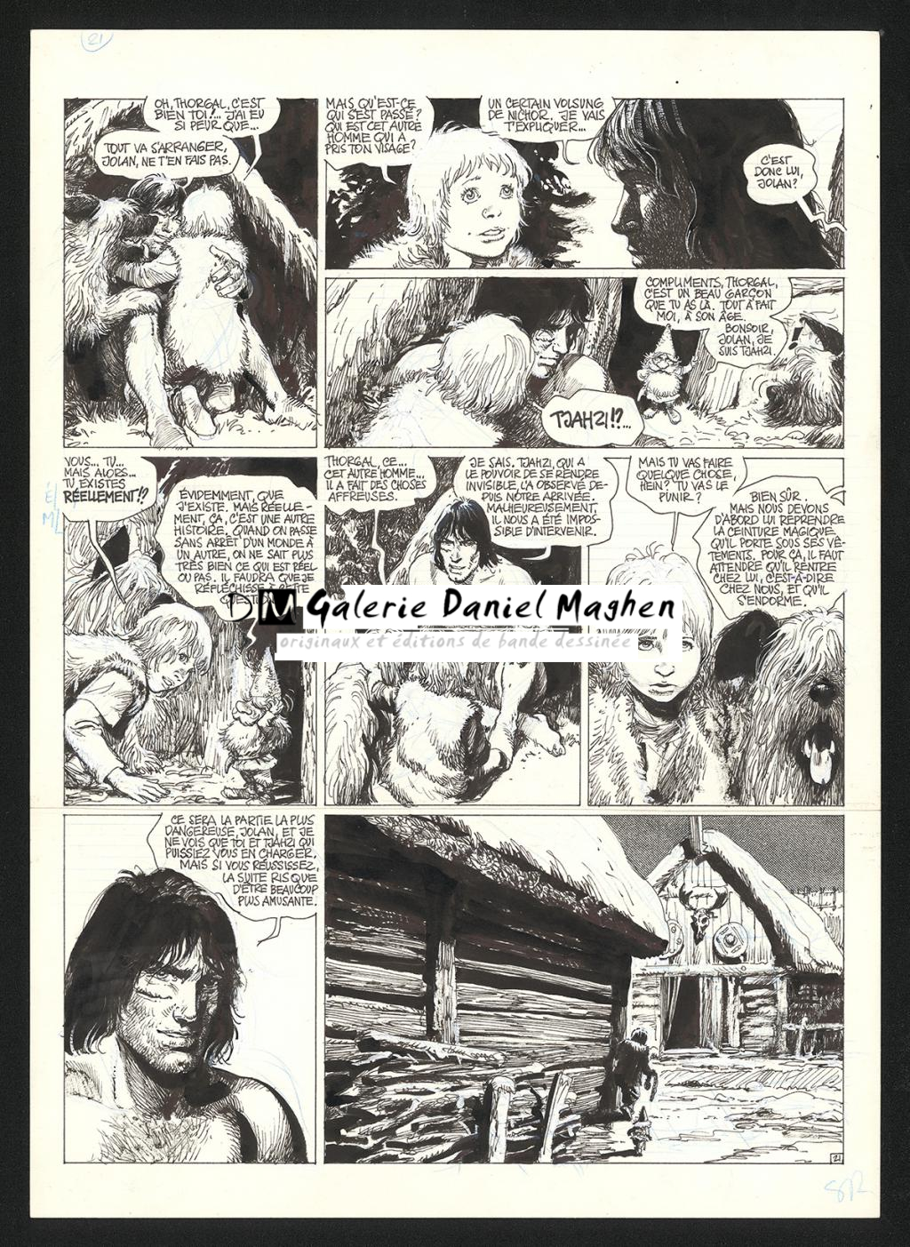 Planche originale n°21 - Grzegorz Rosinski - Encre de Chine et trame sur papier - 5972