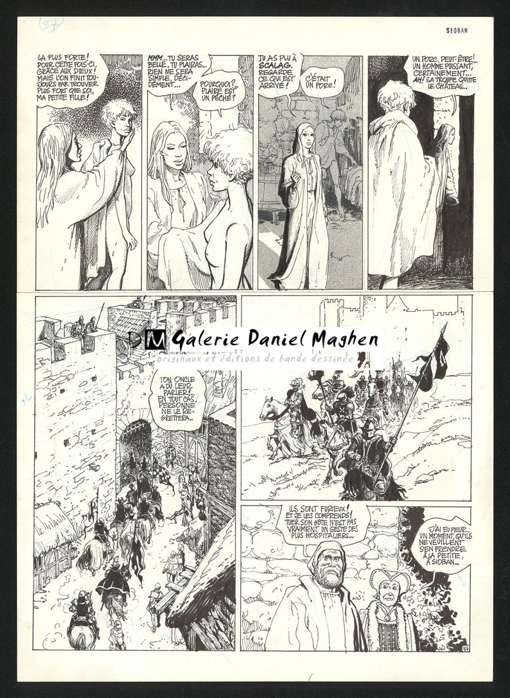 Planche originale n°37 - Grzegorz Rosinski - Encre de Chine et trame sur papier - 6036