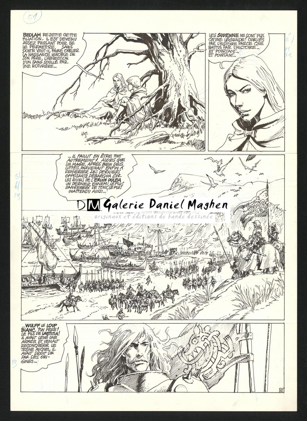 Planche originale n°51 - Grzegorz Rosinski - Encre de Chine sur papier - 5947