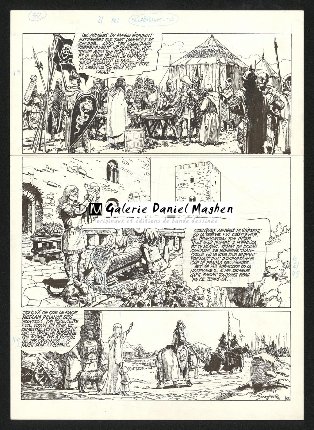 Planche originale n°52 - Grzegorz Rosinski - Encre de Chine sur papier - 5948