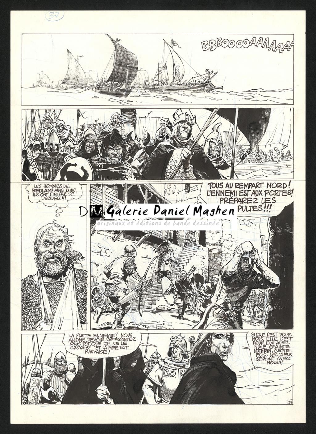 Planche originale n°37 - Grzegorz Rosinski - Encre de Chine sur papier - 5953