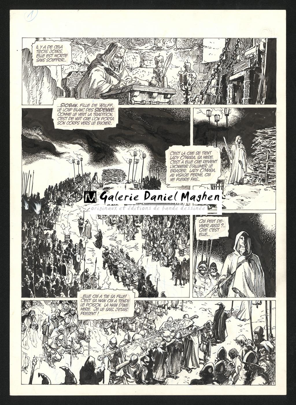 Planche originale n°1 - Grzegorz Rosinski - Encre de Chine sur papier - 5954