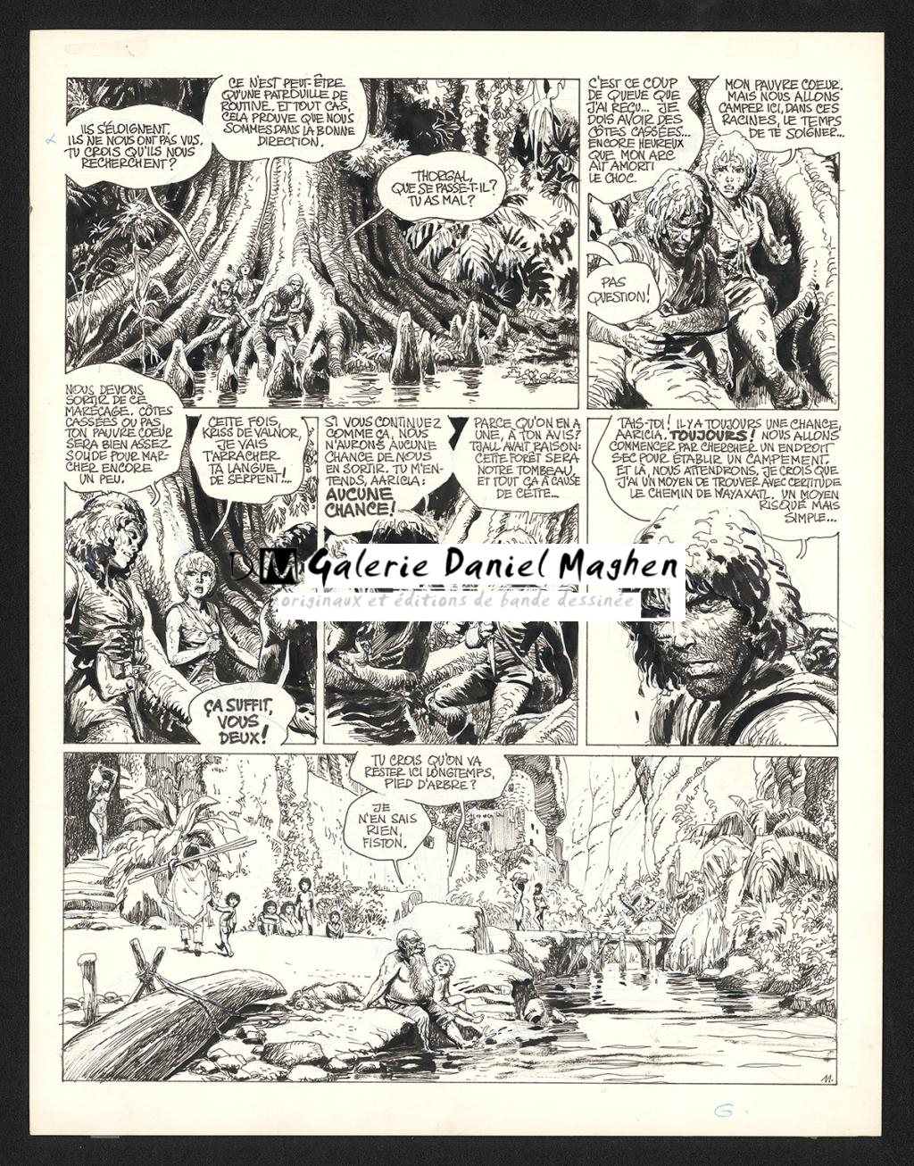 Planche originale n°11 - Grzegorz Rosinski - Encre de Chine sur carton fort  - 5956