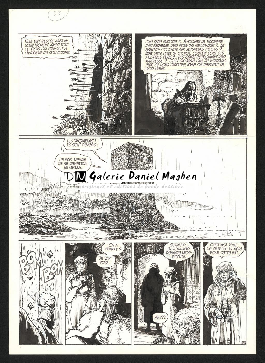 Planche originale n°53 - Grzegorz Rosinski - Encre de Chine sur papier - 5957