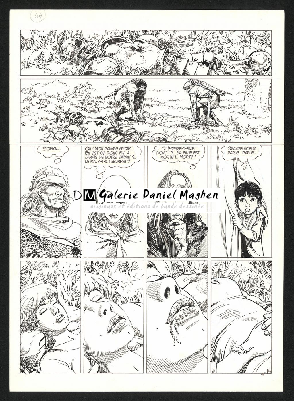 Planche originale n°44 - Grzegorz Rosinski - Encre de Chine sur papier - 5958