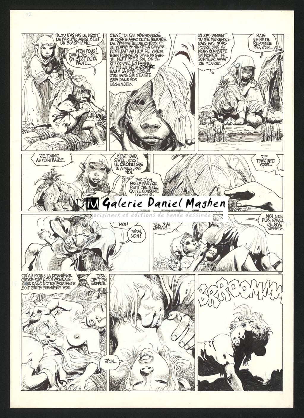 Planche originale n°52 - Grzegorz Rosinski - Technique mixte sur carton fort - 5959