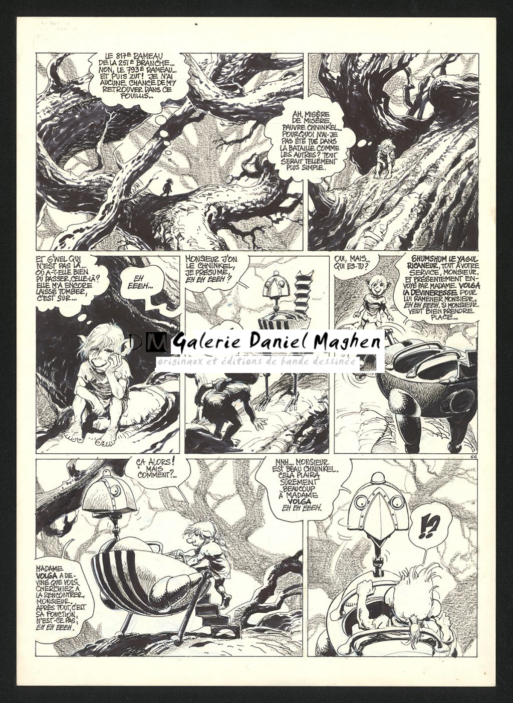 Planche originale n°66 - Grzegorz Rosinski - Technique mixte sur carton fort - 5960