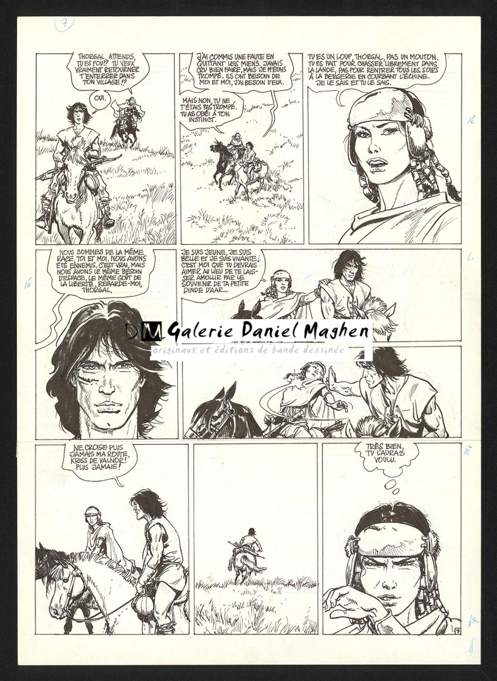 Planche originale n°7 - Grzegorz Rosinski - Encre de Chine sur papier - 5961