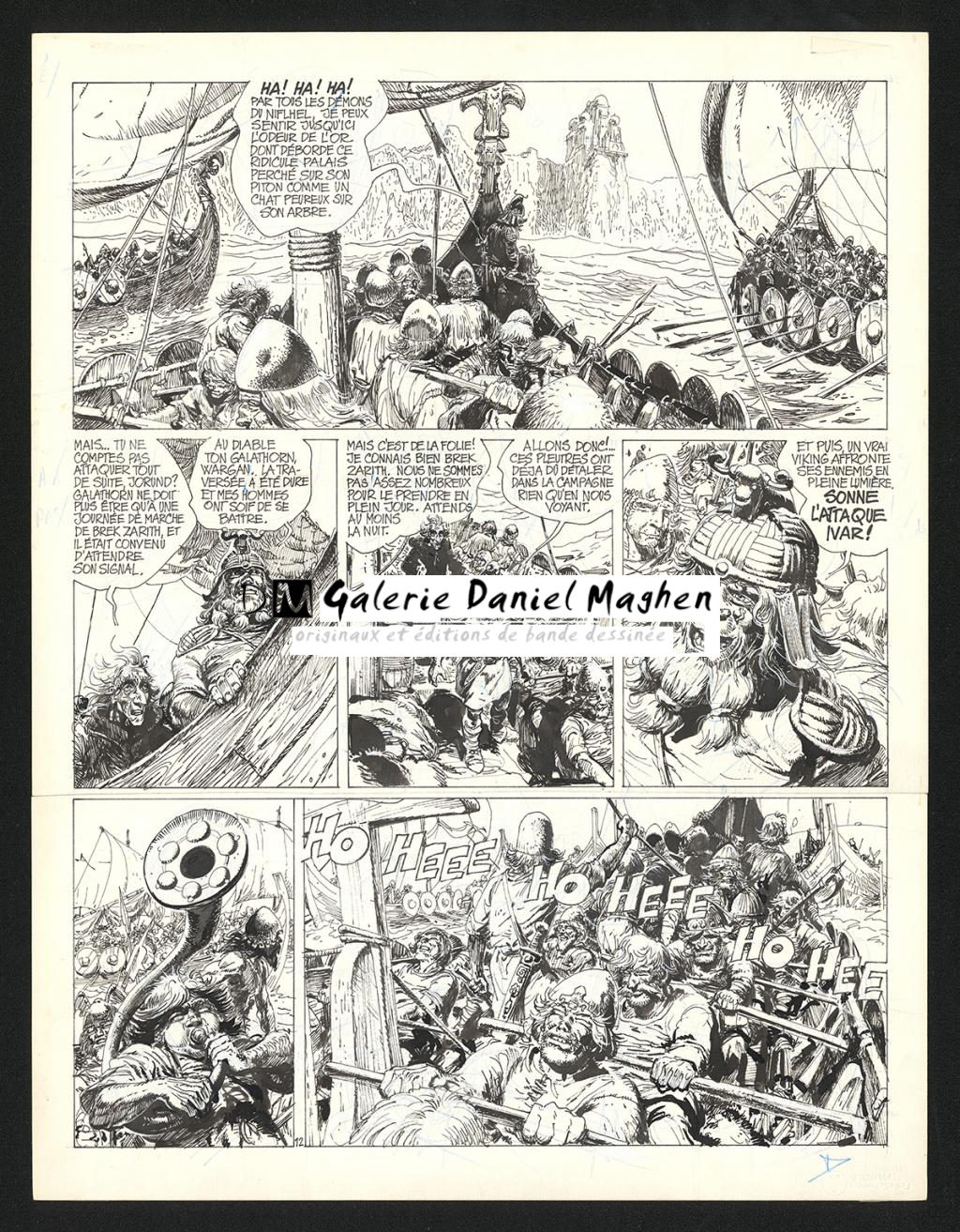 Planche originale n°12 - Grzegorz Rosinski - Encre de Chine sur papier - 5941