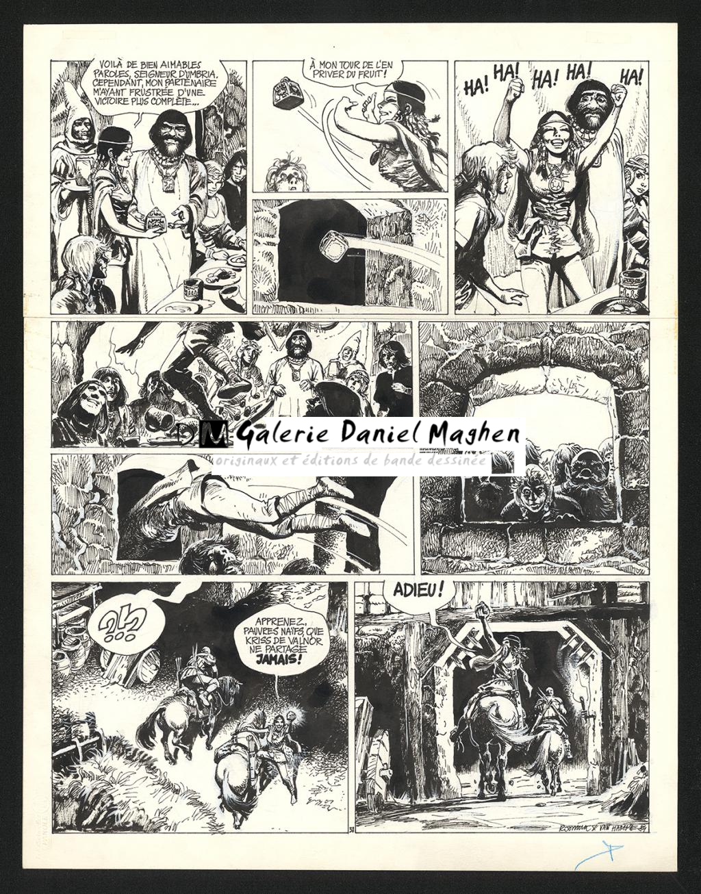 Planche originale n°38 - Grzegorz Rosinski - Encre de Chine sur papier - 5940