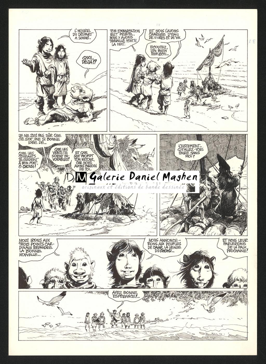 Planche originale n°50 - Grzegorz Rosinski - Technique mixte sur carton fort - 5938