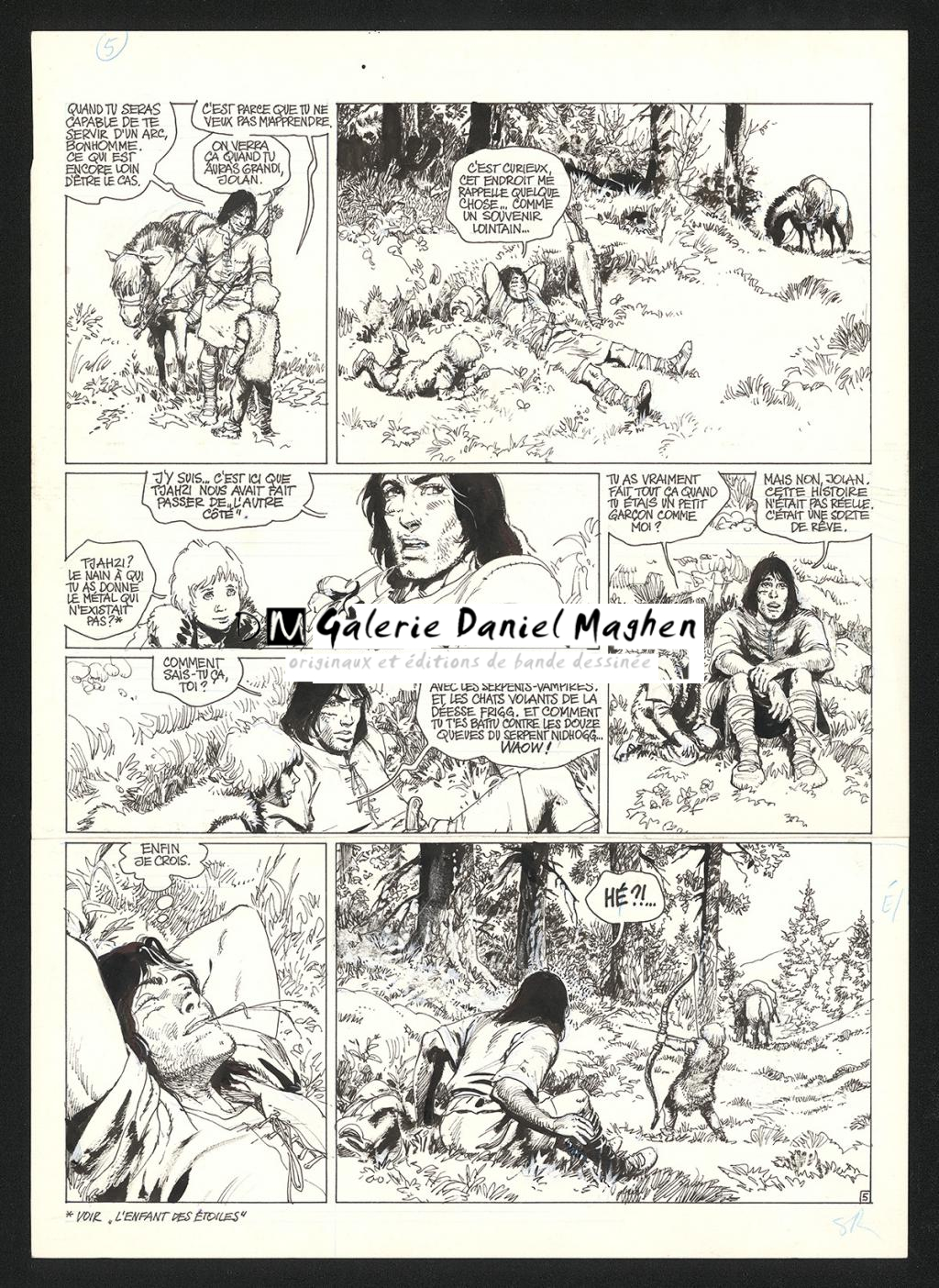 Planche originale n°5 - Grzegorz Rosinski - Encre de Chine sur papier - 5435