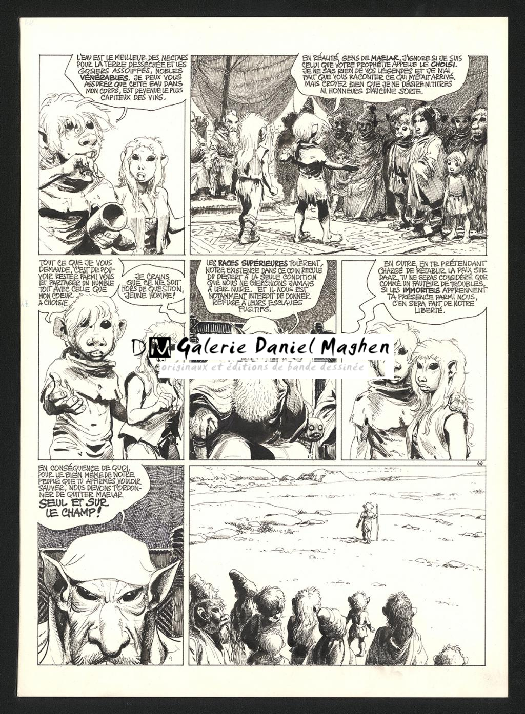 Planche originale n°44 - Grzegorz Rosinski - Technique mixte sur carton fort - 5935