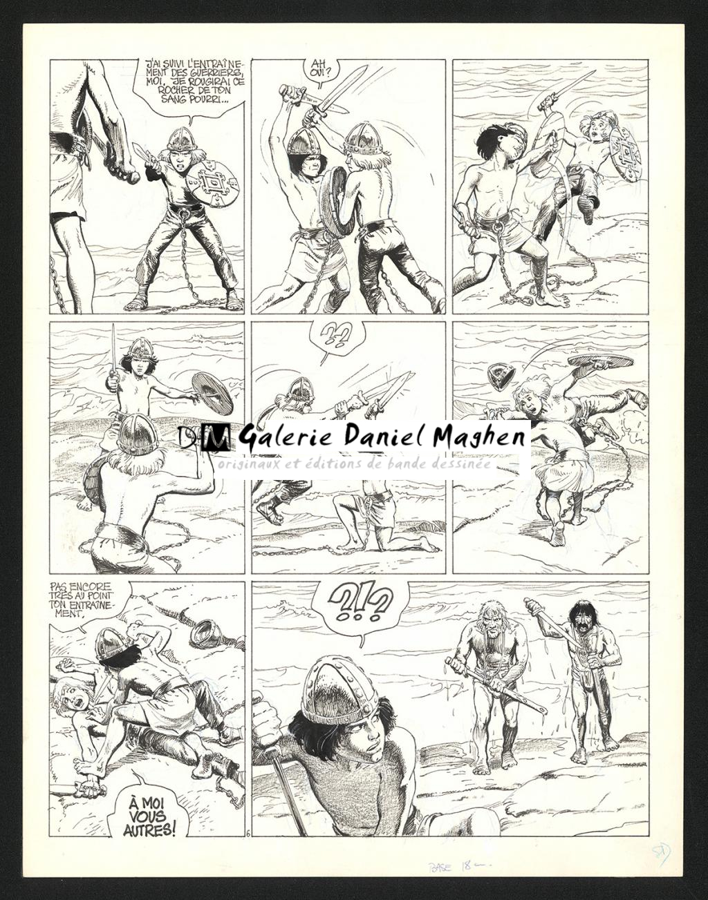 Planche originale n°6 de l'histoire Holmganga - Grzegorz Rosinski - Encre de Chine sur papier - 5932