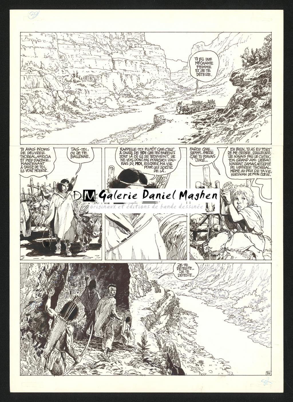 Planche originale n°30 - Grzegorz Rosinski - Encre de Chine sur papier - 6042