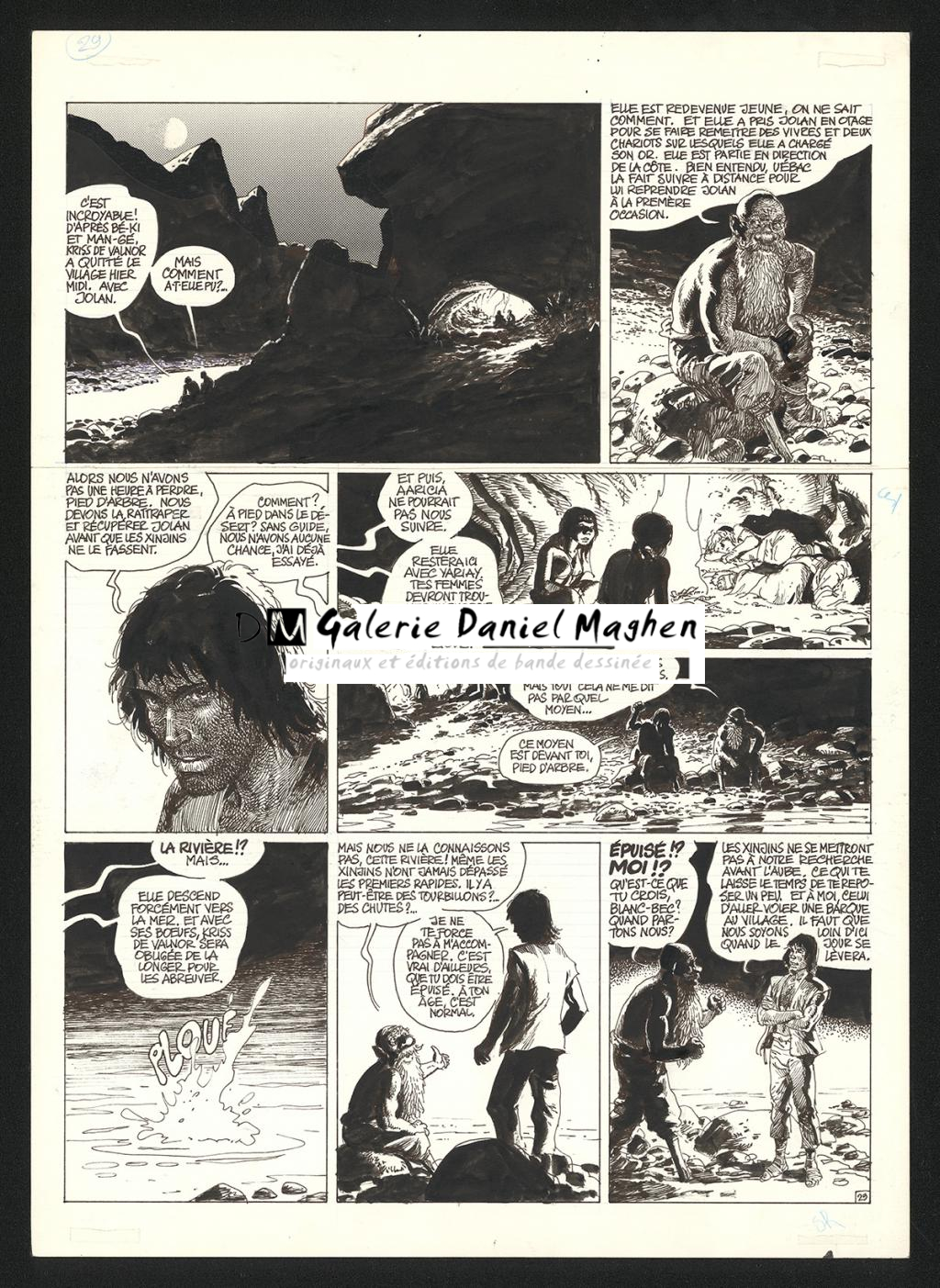 Planche originale n°29 - Grzegorz Rosinski - Encre de Chine et trame sur papier - 6040