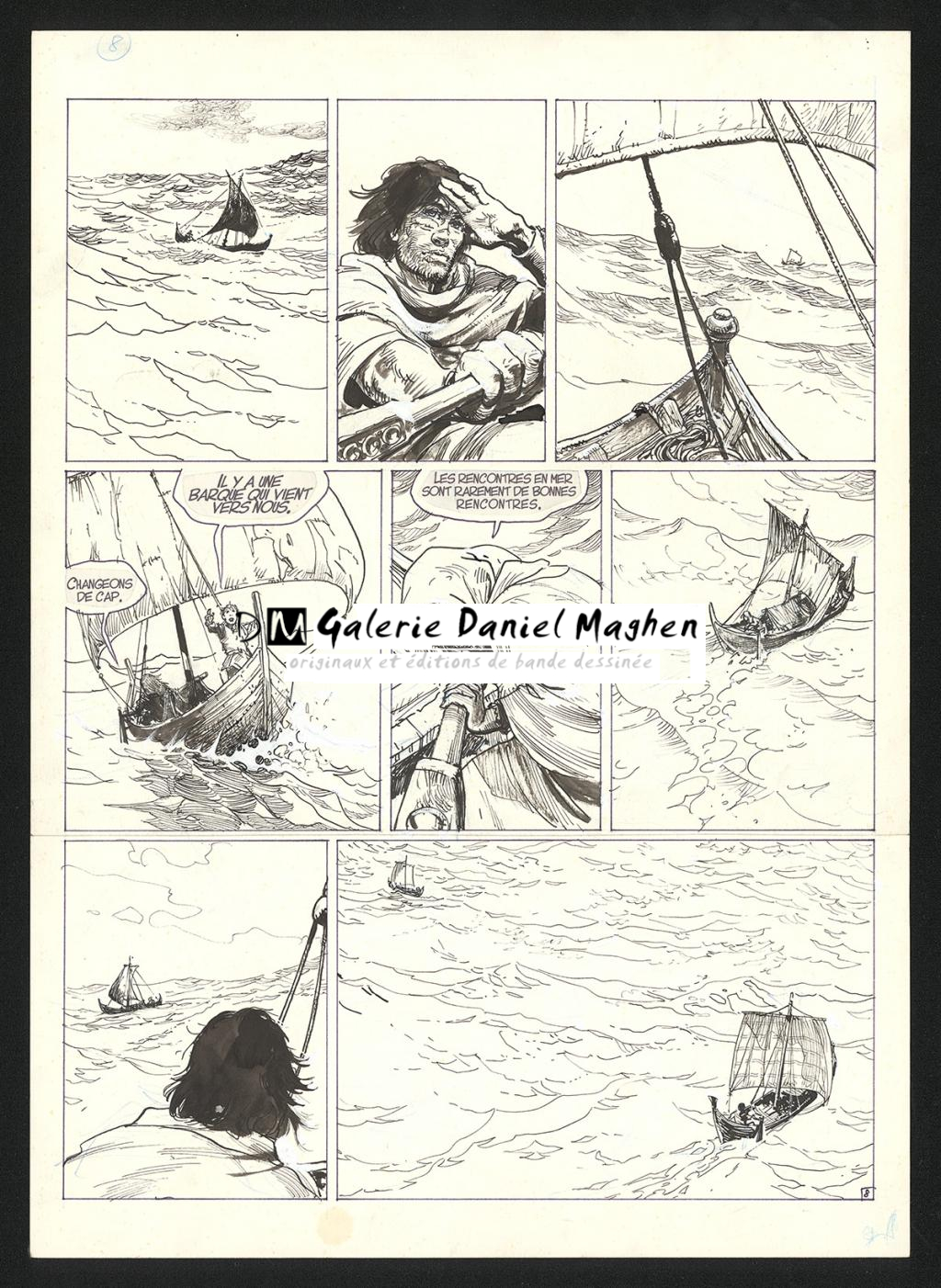 Planche originale n°8 - Grzegorz Rosinski - Encre de Chine sur papier - 6039