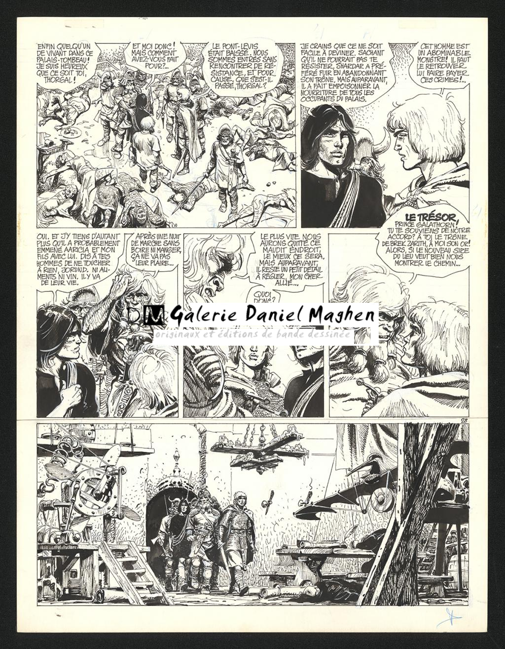 Planche originale n°28 - Grzegorz Rosinski - Encre de Chine sur papier - 5967