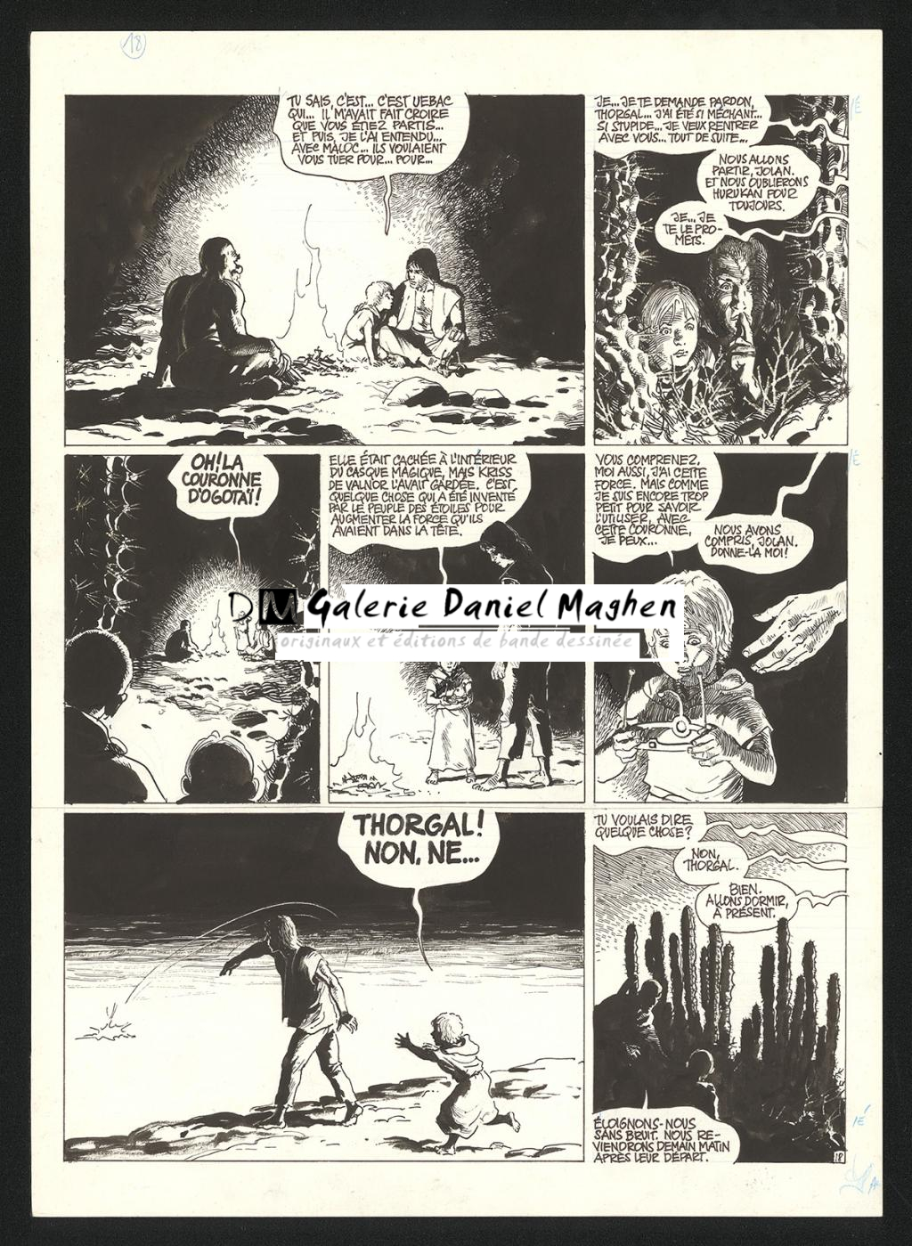 Planche originale n°18 - Grzegorz Rosinski - Encre de Chine sur papier - 6005