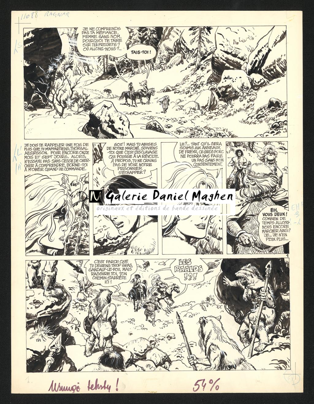 Planche originale n°19, numérotée 1 - Grzegorz Rosinski - Encre de Chine sur papier - 6008