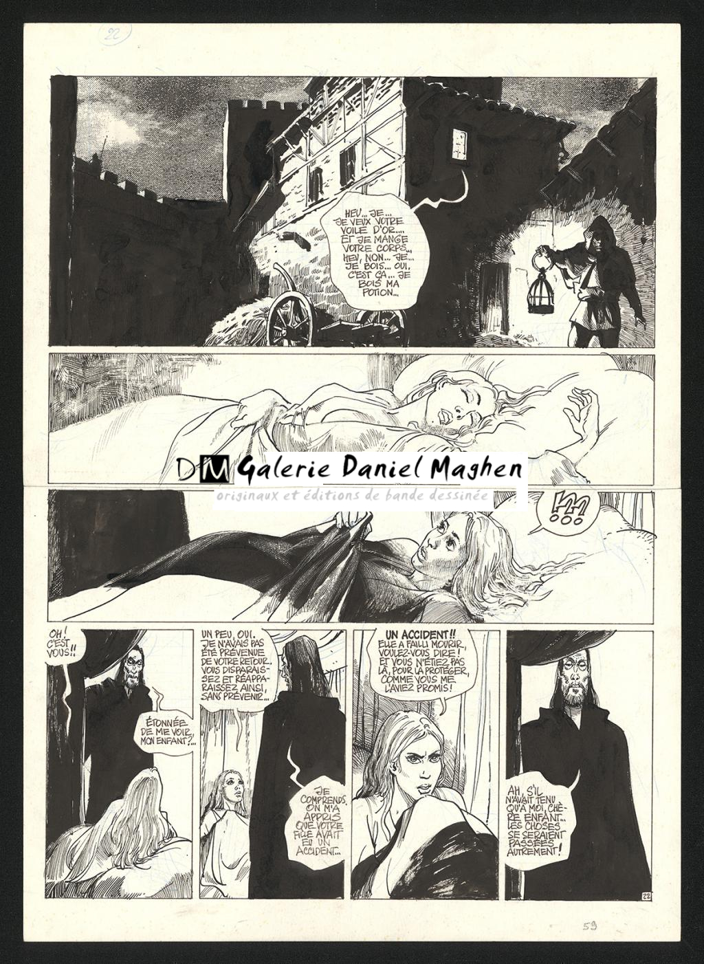 Planche originale n°22 - Grzegorz Rosinski - Encre de Chine sur papier - 5927