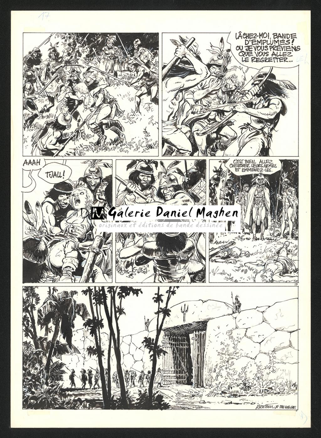 Planche originale n°17 - Grzegorz Rosinski - Encre de Chine sur papier - 5925