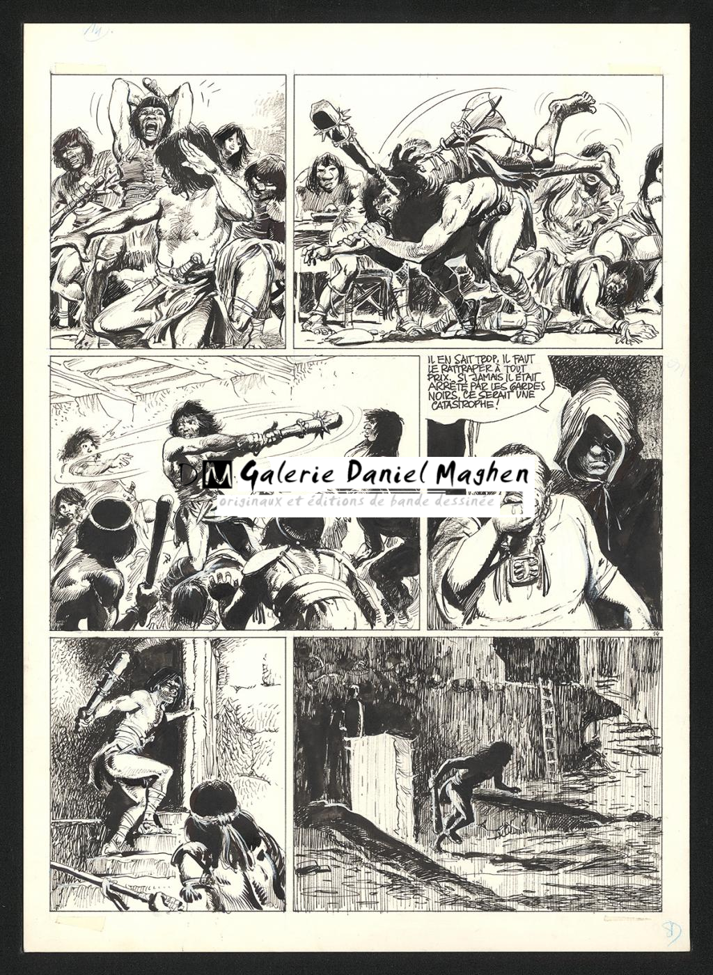 Planche originale n°14 - Grzegorz Rosinski - Encre de Chine sur papier - 5924