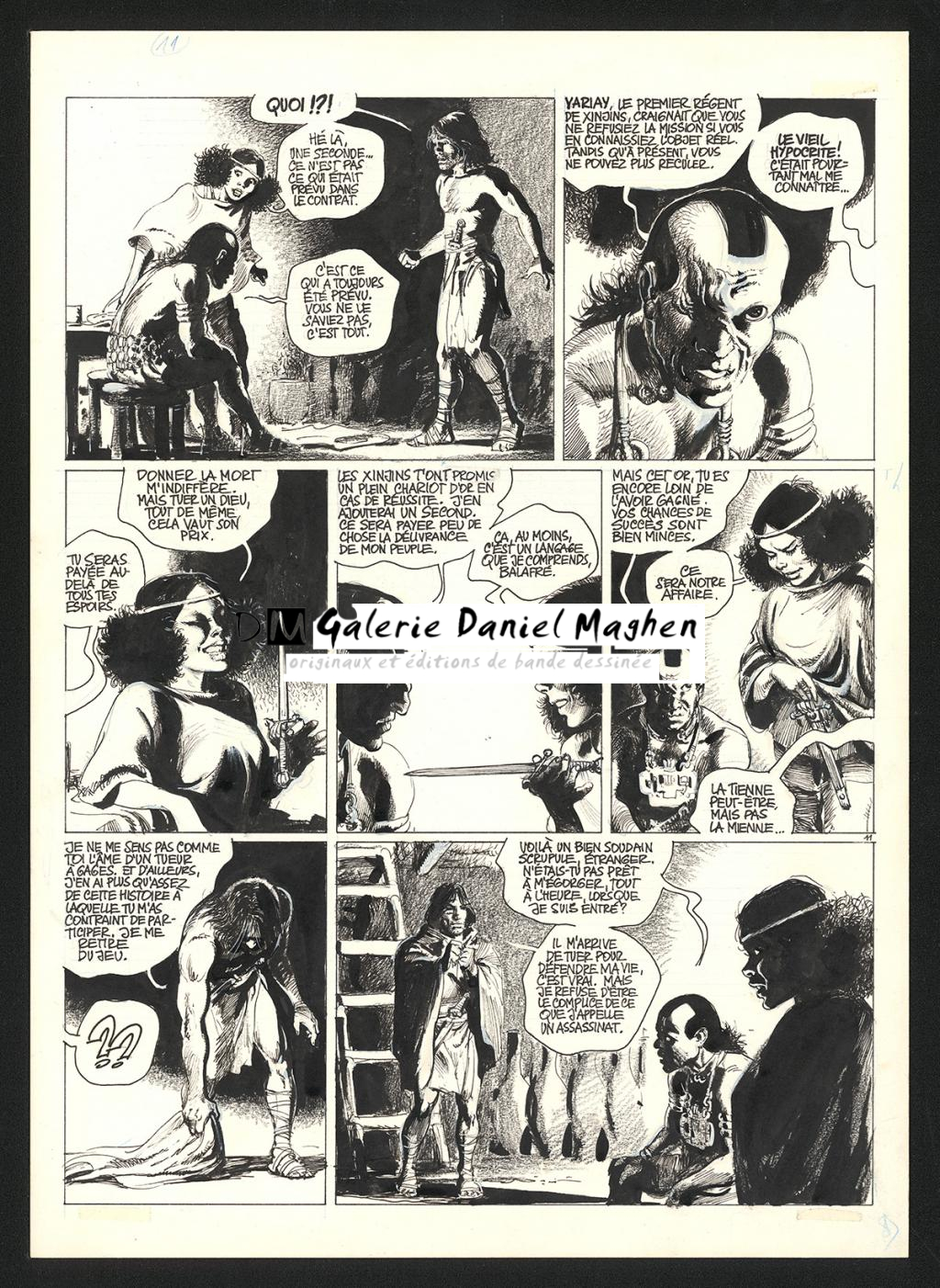 Planche originale n°11 - Grzegorz Rosinski - Encre de Chine sur papier - 5923