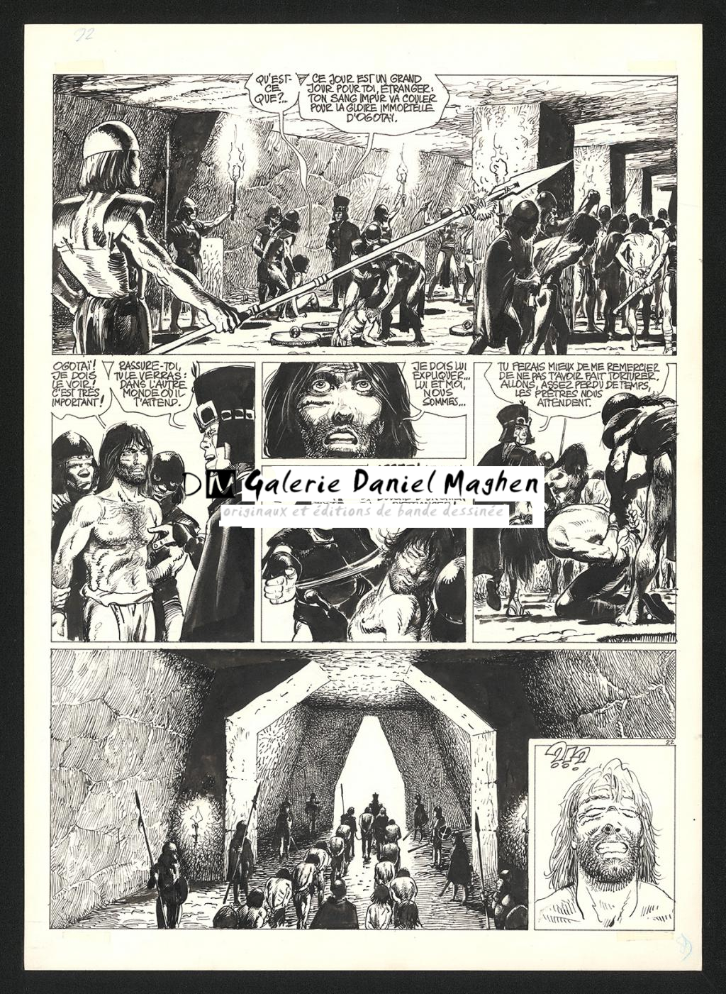 Planche originale n°22 - Grzegorz Rosinski - Encre de Chine sur papier - 5922