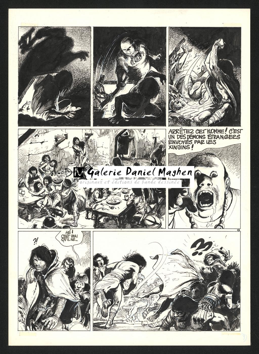 Planche originale n°13 - Grzegorz Rosinski - Encre de Chine sur papier - 5921