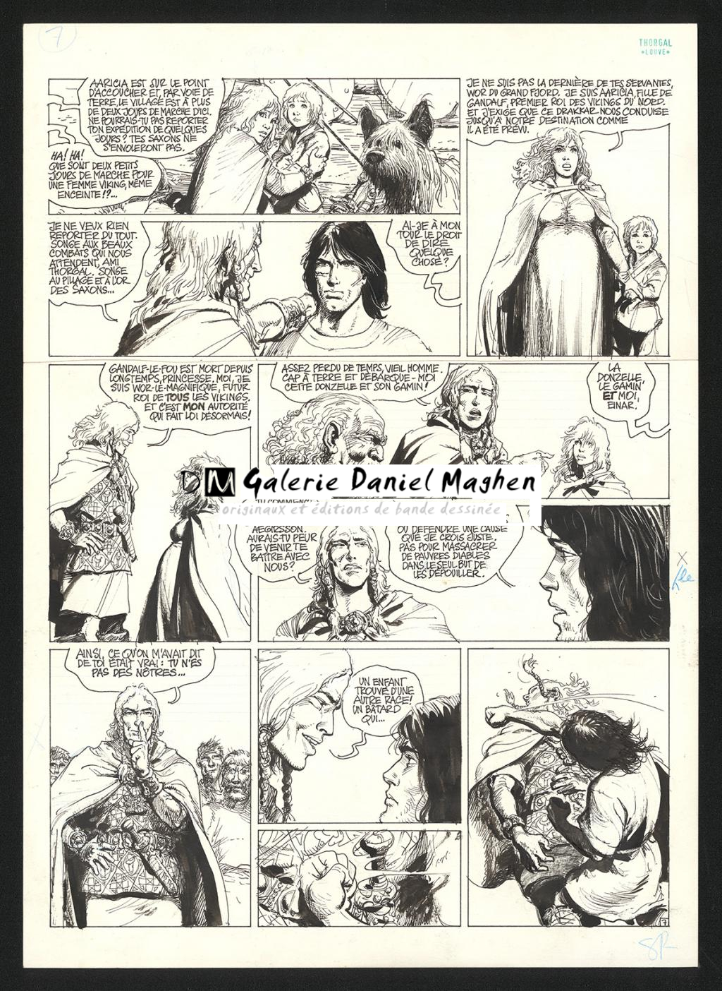 Planche originale n°7 - Grzegorz Rosinski - Encre de Chine sur papier - 5915